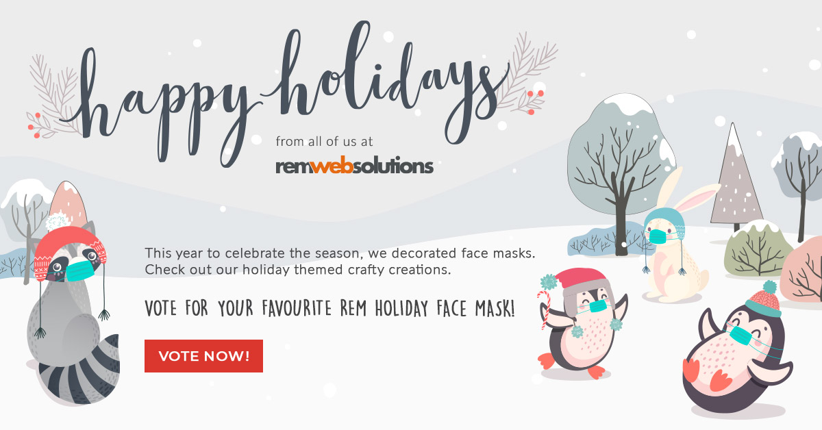 happy holidays mask