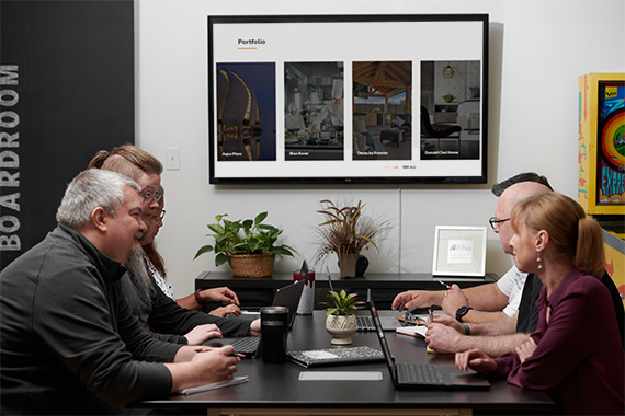 REM team in the boardroom